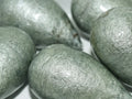 Paper Mache Beads - Drop Jeansblue 40x23mm 1 styck Hilmas Pyssel