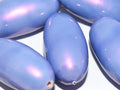 Paper Mache Beads - Dropp Light Blue/Pink 40x23mm 1 styck Hilmas Pyssel