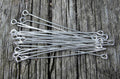 Ögelpinnar silverfärgade - 50 mm, 100-pack Grekisk Metall
