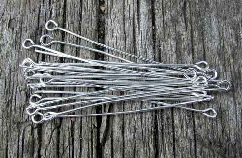 Ögelpinnar silverfärgade - 50 mm, 100-pack Grekisk Metall