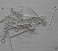 Ögelpinnar Silverfärgade - 25 mm, 125-pack Grekisk Metall