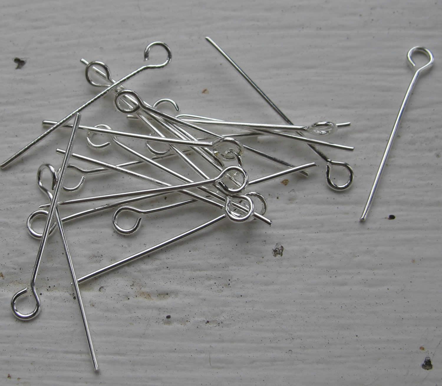 Ögelpinnar Silverfärgade - 25 mm, 125-pack Grekisk Metall