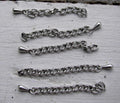 Förlängningskedja - Silverfärgad 5-Pack Grekisk Metall