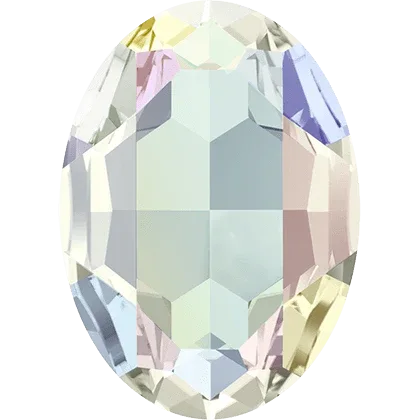 Swarovski Crystals Big Fancy Oval (4127) - Crystal AB 30x22 mm, 1 styck Swarovski