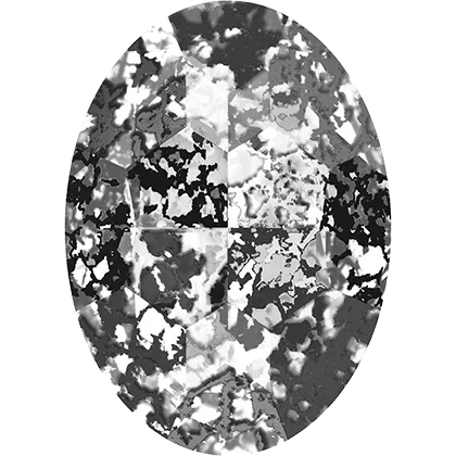 Swarovski Crystals Big Fancy Oval (4127) - Crystal Black Patina 30x22 mm, 1 styck Swarovski