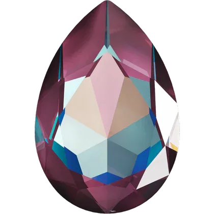 Swarovski Crystals Large Pear Fancy Stone (4327) - Burgundy Delite 30x20 mm, 1 styck Swarovski