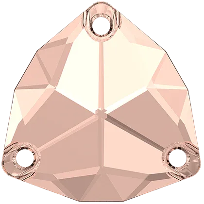 Swarovski crystals Trilliant Sew-on Stone (3272) - Vintage Rose 20 mm, 1 styck Swarovski