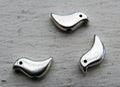 Mellandel silverfärgad - Fågel, 12x6mm, 3-pack Grekisk Metall