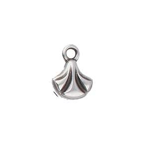 Cymbal Element - Padanassa Antique Silver Plated 2-pack Beadsmith
