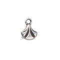 Cymbal Element - Padanassa Antique Silver Plated 2-pack Beadsmith