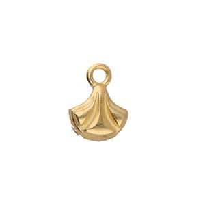 Cymbal Element - Padanassa 24K Gold Plated 2-pack Beadsmith