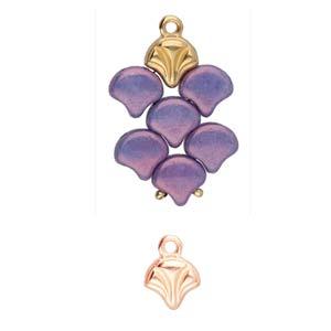 Cymbal Element - Modestos Rose Gold Plated 2-pack Beadsmith