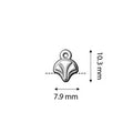 Cymbal Element - Modestos Rose Gold Plated 2-pack Beadsmith