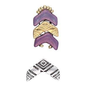 Cymbal Element - Koudouro Antique Silver Plated 2-pack Beadsmith