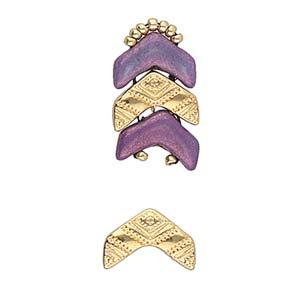 Cymbal Element - Koudouro 24K Gold Plated 2-pack Beadsmith