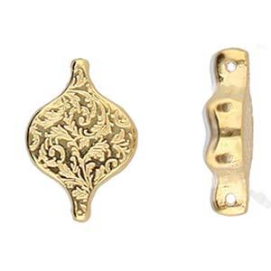 Cymbal Element - Liotrivi 24K Gold Plated 2-pack Beadsmith