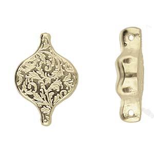 Cymbal Element - Liotrivi Antique brass plated 2-pack Beadsmith