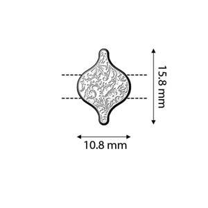 Cymbal Element - Liotrivi Antique Silver plated 2-pack Beadsmith