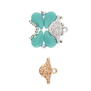 Cymbal Element - Aosa Rose Gold Plated 2-pack Beadsmith