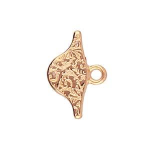 Cymbal Element - Aosa Rose Gold Plated 2-pack Beadsmith