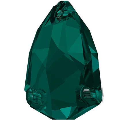 Swarovski Crystals Trilliant Sew-on Stone (3272) - Emerald 20 mm, 1 styck Swarovski