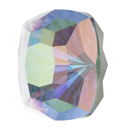 Swarovski Crystals Mystic Square Fancy Stone - Crystal AB 14mm, 1 styck Swarovski