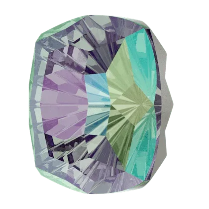 Swarovski Crystals Mystic Square Fancy Stone (4460) - Crystal Paradise Shine 14mm, 1 styck Swarovski