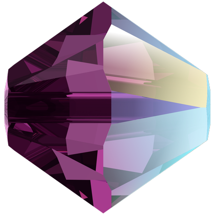 Swarovski crystals Bicone (5328) - Amethyst Shimmer 4mm, 10-pack Swarovski