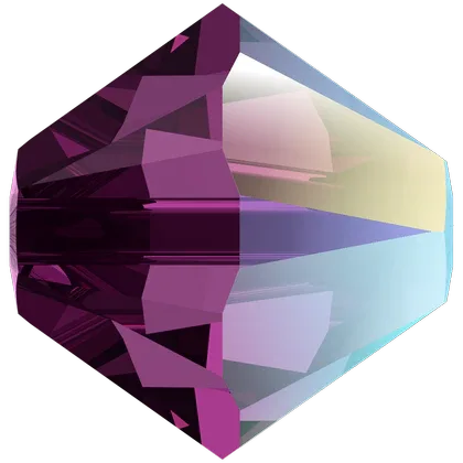Swarovski crystals Bicone (5328) - Amethyst Shimmer 4mm, 10-pack Swarovski