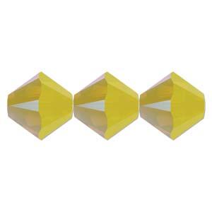 Swarovski Crystals Bicone (5328) - Yellow Opal Shimmer 4mm, 10-pack Swarovski