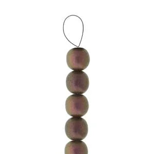Tjeckiska Druk (Runda) - Polychrome Copper Ombre 3mm, 1 sträng Hilmas Pyssel
