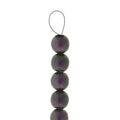 Tjeckiska Druk (Runda) - Polychrome Black Raspberry 3mm, 1 sträng Hilmas Pyssel