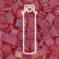 Miyuki Tila - Transparent Red Orange AB 5mm, 7,2 gram Miyuki