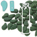 Paisley Duo - Matte Velvet Forest Green 8x5mm 22 gram Hilmas Pyssel