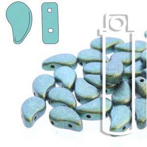 Paisley Duo - Polychrome Mint Chocolate 8x5mm 22 gram Hilmas Pyssel