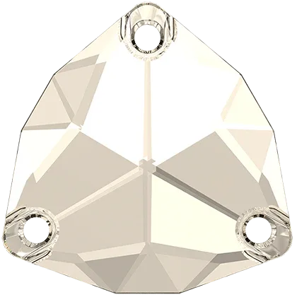 Swarovski Crystals Trilliant Sew-on Stone (3272) - Crystal Silver Shade 20 mm, 1 styck Swarovski