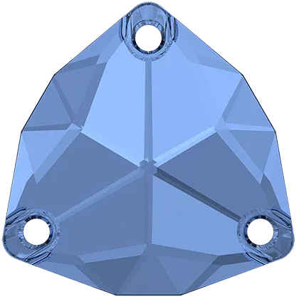 Swarovski Crystals Trilliant Sew-on Stone (3272) - Sapphire 20 mm, 1 styck Swarovski