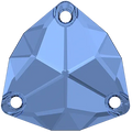 Swarovski Crystals Trilliant Sew-on Stone (3272) - Sapphire 20 mm, 1 styck Swarovski