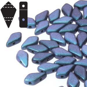 Kite Bead - Polychrome Blueberry 9x5mm, 10 gram Hilmas Pyssel