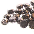 Baroque Cabochon - Jet Picasso 7mm 2-håls 10-pack Hilmas Pyssel