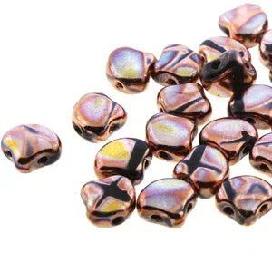 Ginko Duo - Jet Full Capri Gold Batik 7,5mm, 10 gram Matubo