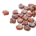 Ginko Duo - Opaque Orange Full Capri Gold Matte Batik 7,5mm Matubo