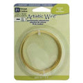 Artistic Wire Flat 21 Ga - Silverpläterad Gold, 1 rulle Artistic wire