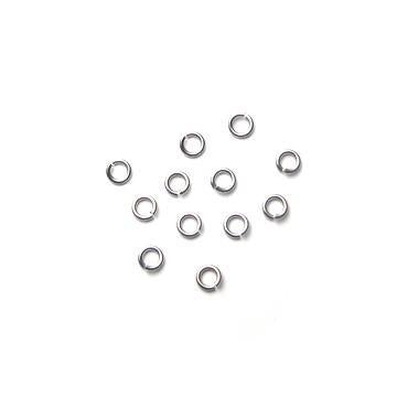 Bindringar ljustsilverfärgade - 5,5x0,8 mm, 50-pack Grekisk Metall