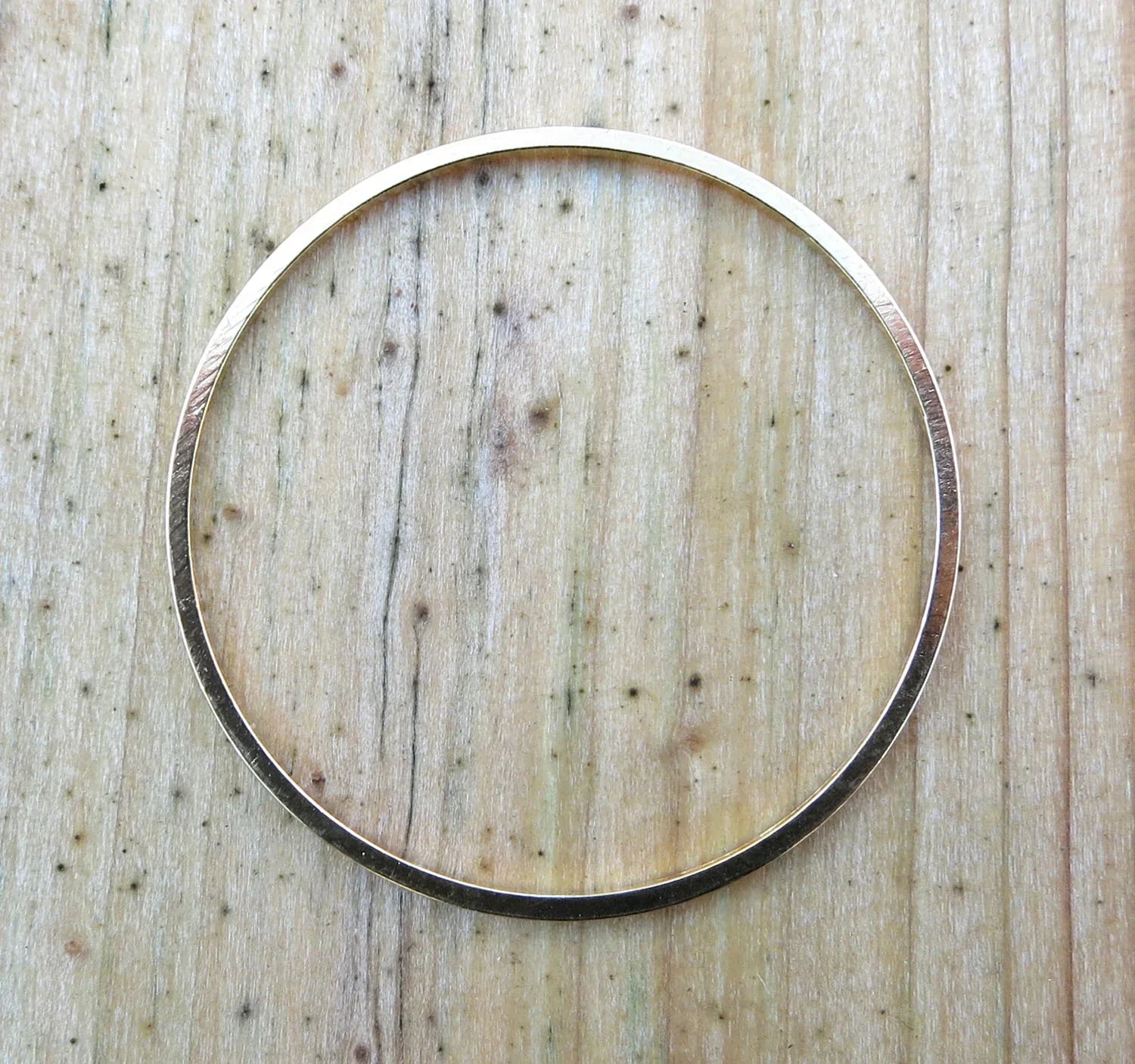 Cirkel 24K Guldpläterad - 30 mm 1 Styck Grekisk Metall