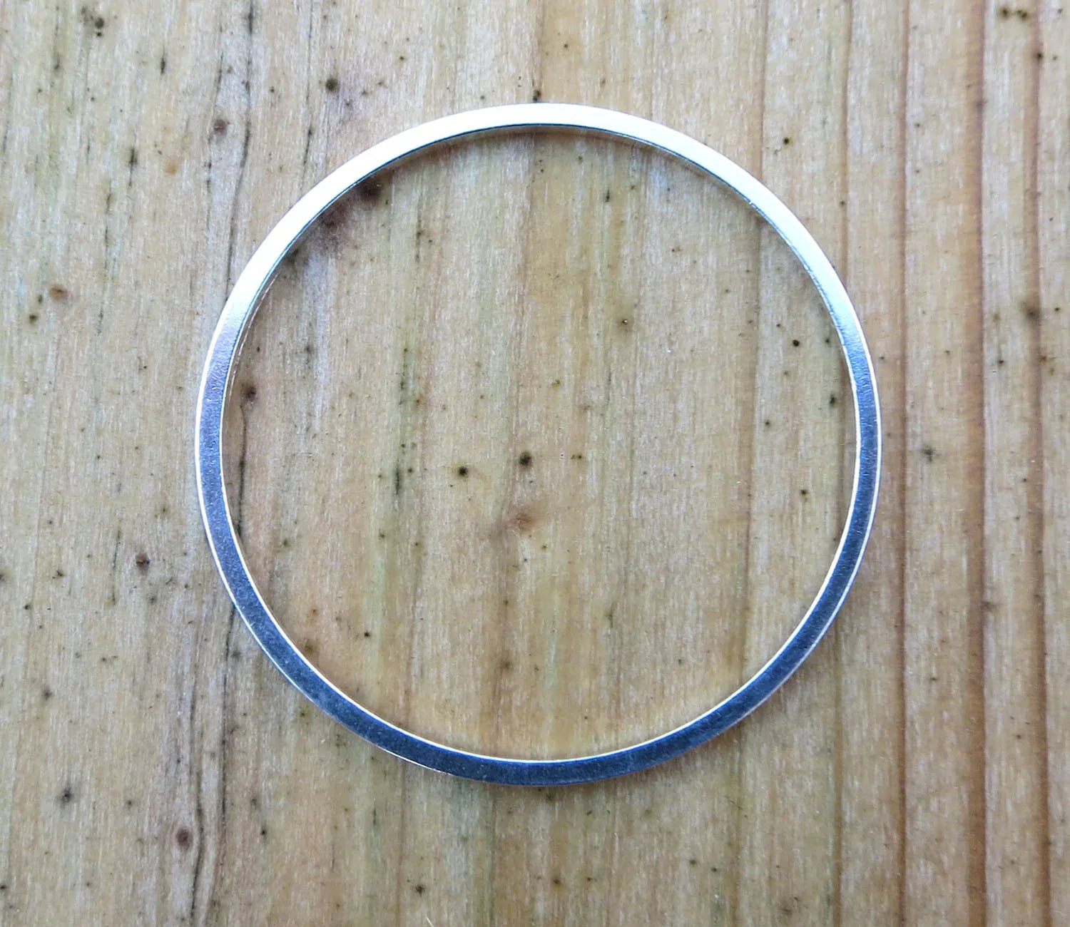 Cirkel Silverpläterad - 25 mm 1 styck Grekisk Metall