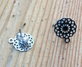 Örstickare Rostfrittstål - Mandala 10mm, 2-pack Grekisk Metall