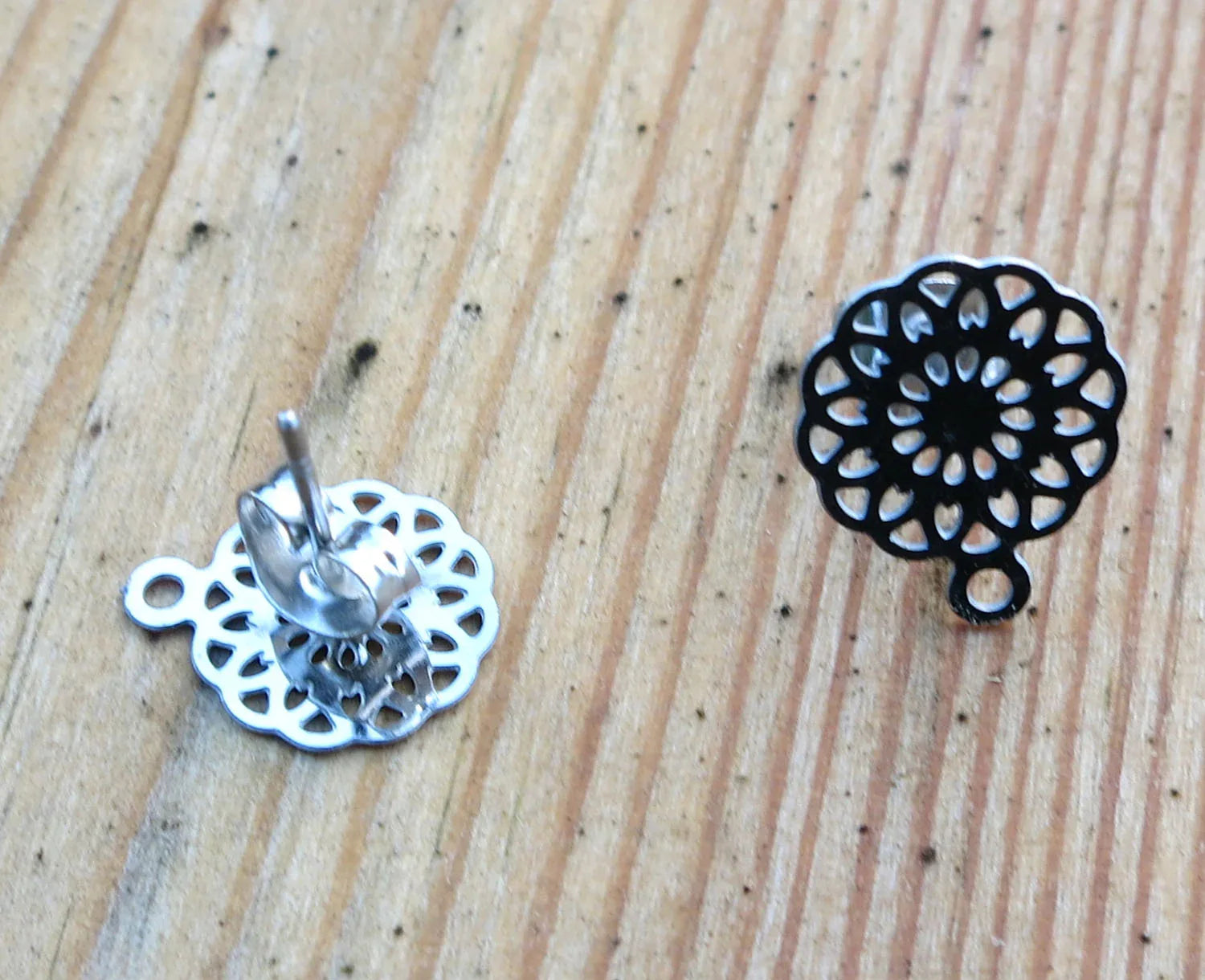 Örstickare Rostfrittstål - Mandala 10mm, 2-pack Grekisk Metall