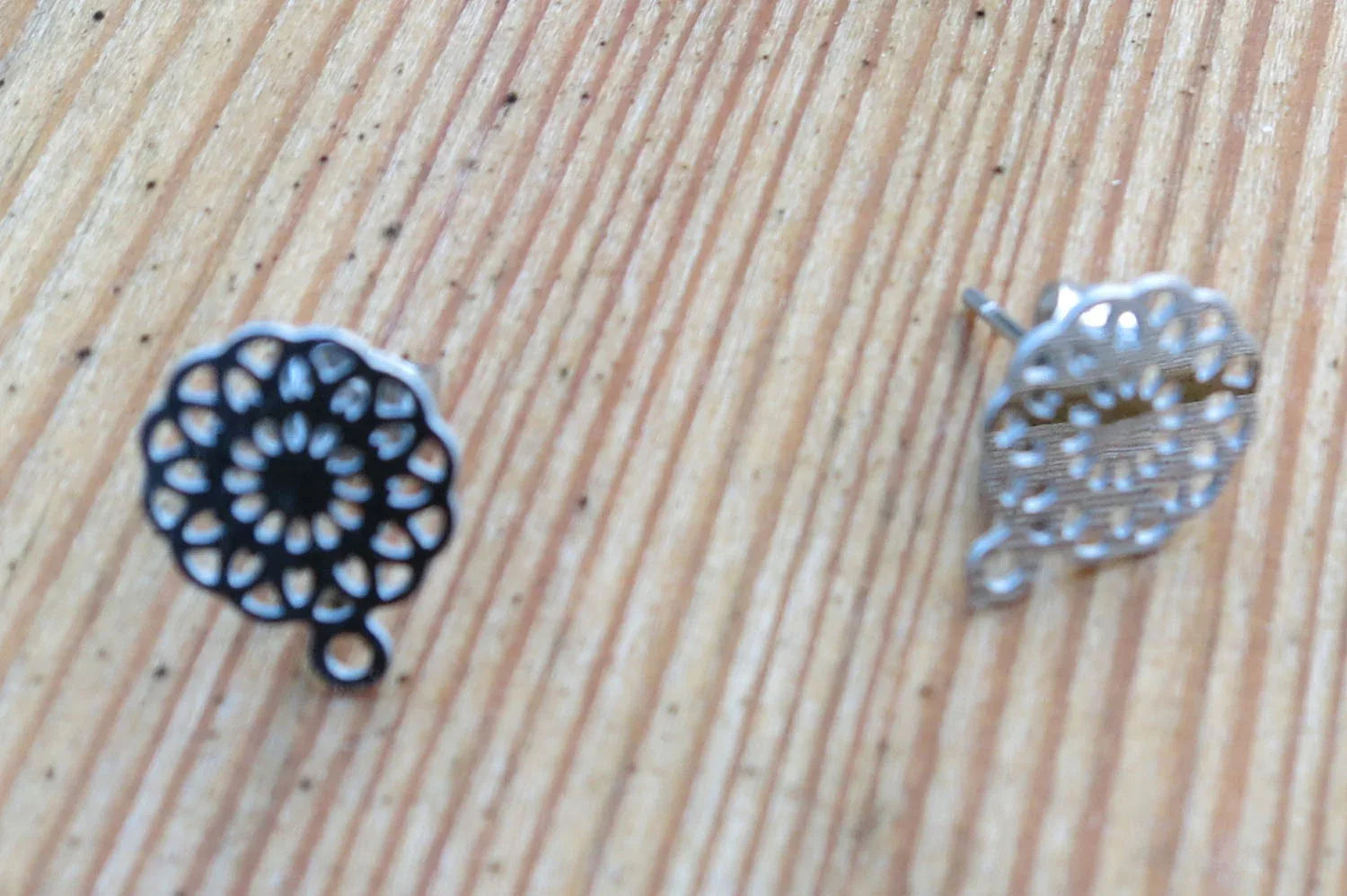 Örstickare Rostfrittstål - Mandala 10mm, 2-pack Grekisk Metall