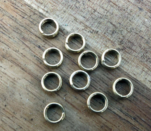 Motringar - Bronsfärgade 5mm 20-pack Grekisk Metall